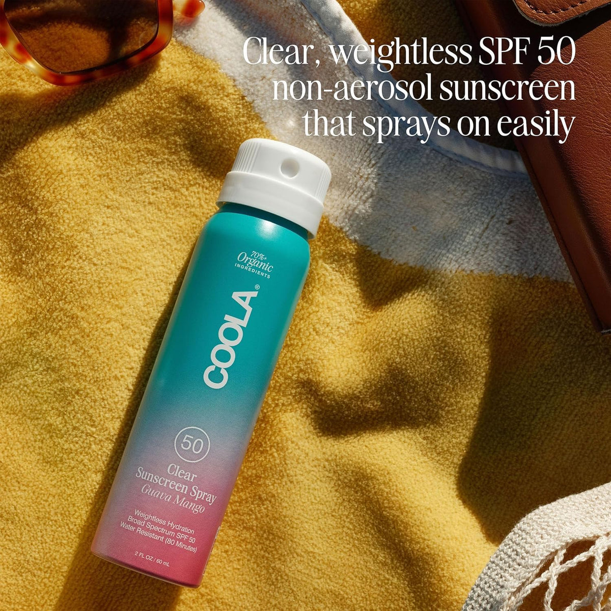COOLA being applied to forearm highlighting fast absorption and smooth protection