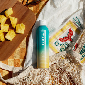 COOLA sheer finish close-up showing non-greasy texture and fast absorption benefit