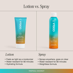 COOLA label close-up showing reef-compliant, vegan, and paraben-free claims