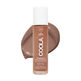 COOLA Rosilliance front packaging showing SPF 30 and shade Fresh Rose benefit: lightweight protection