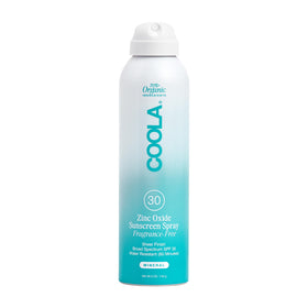 COOLA spray front packaging showing SPF 30 and clean design for daily protection