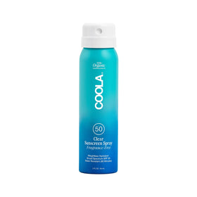 COOLA front label showing SPF 50 and fragrance-free benefit