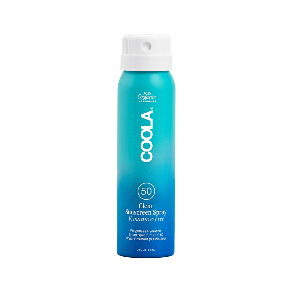 COOLA front label showing SPF 50 and fragrance-free benefit