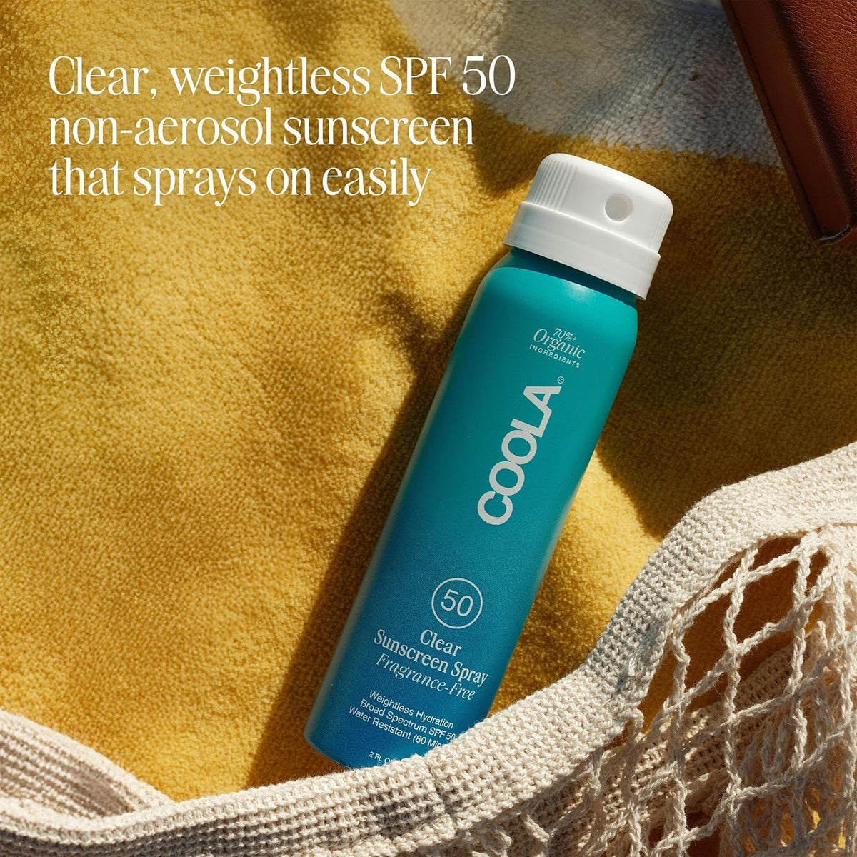 COOLA bottle label listing Plant Protection ingredients and benefits