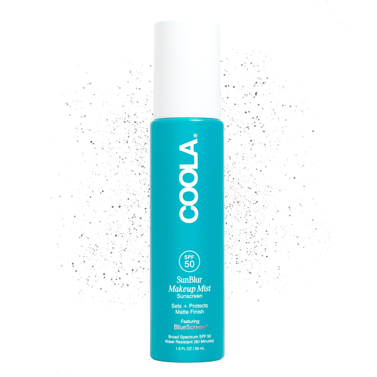 COOLA SunBlur front packaging showing SPF 50 and matte finish benefit
