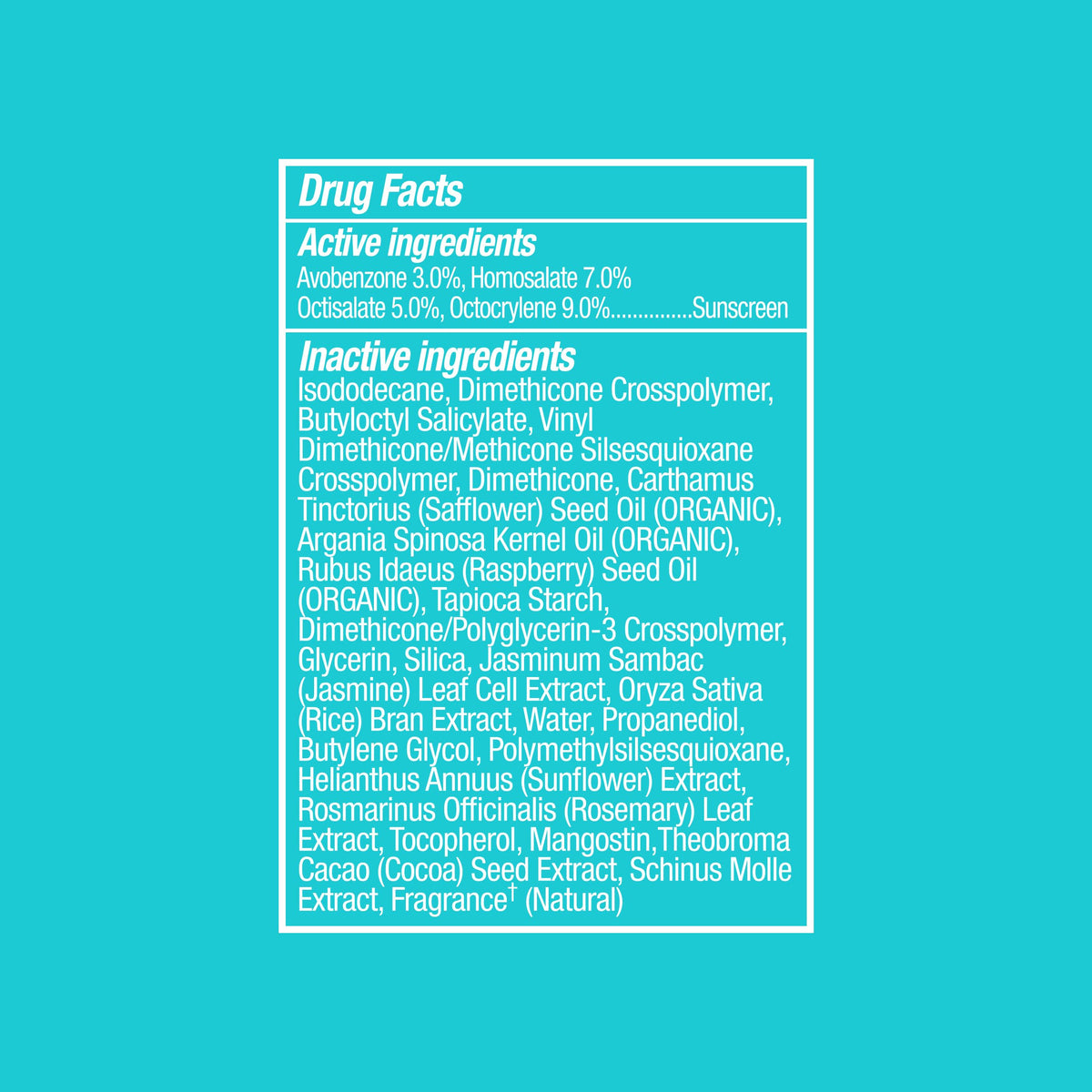 COOLA matte skin close-up illustrating pore-blurring, shine control