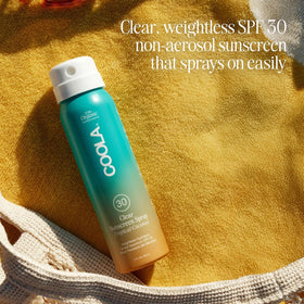 COOLA sheer sunscreen texture on skin showing lightweight finish