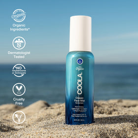 COOLA texture on skin demonstrating lightweight finish and fast absorption benefit