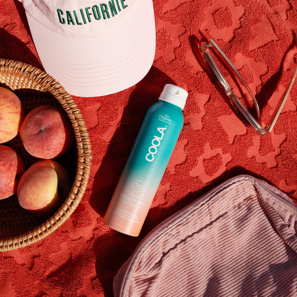 COOLA fine mist texture closeup demonstrating even, lightweight coverage