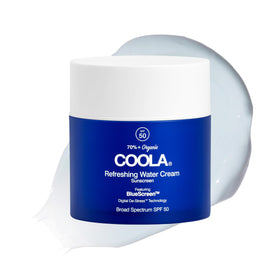 COOLA tube front packaging showing SPF 50 and organic label for everyday protection