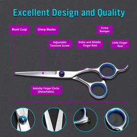 COOLALA scissors cutting hair in use, controlled trim benefit