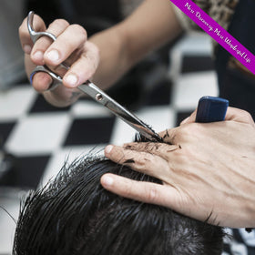 COOLALA scissors on salon countertop with styling tools, professional look benefit