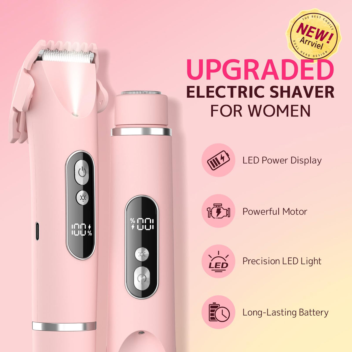 CoolHair LED light illuminating fine hairs for improved visibility and accuracy