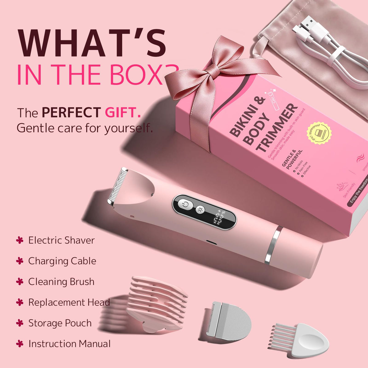 CoolHair on bathroom counter with accessories demonstrating everyday grooming ease