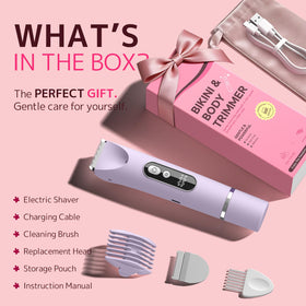 CoolHair trimmer staged in bathroom bag ready for travel and quick touch-ups