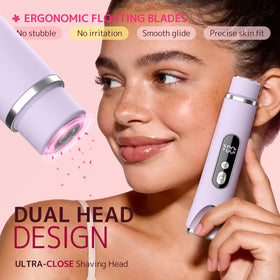 CoolHair wide head trimming leg hair quickly and evenly for full-body grooming