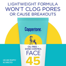 Coppertone being applied to cheek demonstrating clear blend