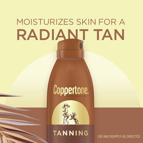 Coppertone spray nozzle producing fine mist for fast, even coverage benefit