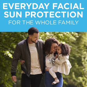 Coppertone Complete Face blending on skin proving clear coverage benefit