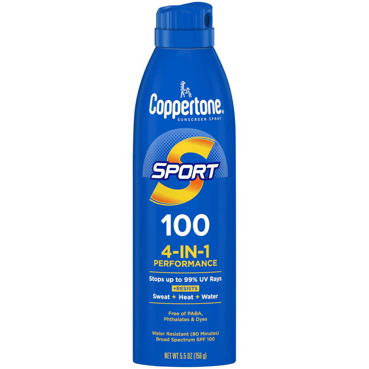 Coppertone front packaging showing SPF 100 and benefits