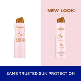 Coppertone spray in action delivering quick, even coverage