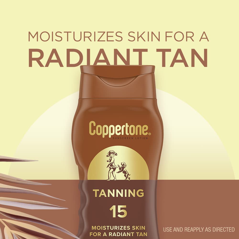 Coppertone lotion texture closeup showing lightweight finish and moisturizing feel