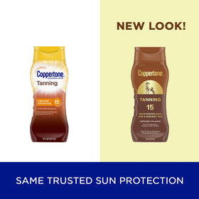 Coppertone pump and cap detail, easy-dispense design for convenient application