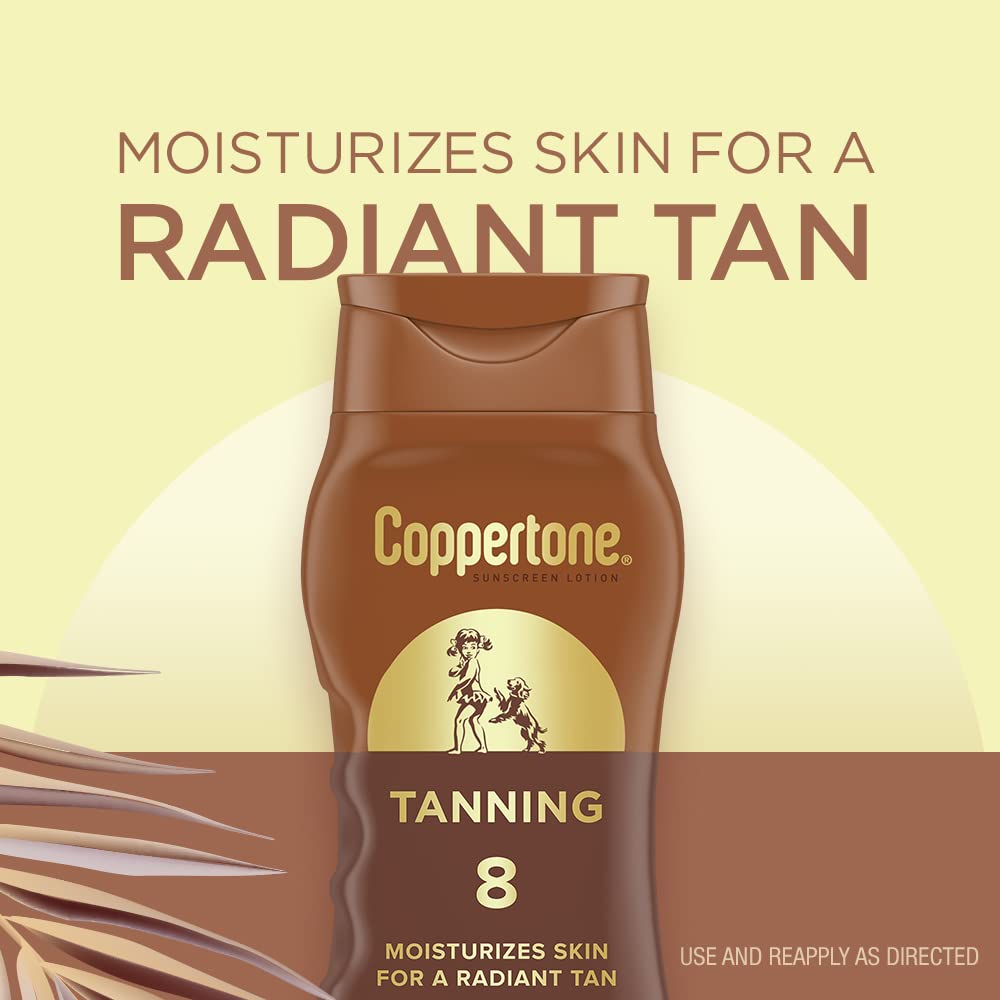 Coppertone lotion texture on hand, lightweight non greasy feel and quick absorption