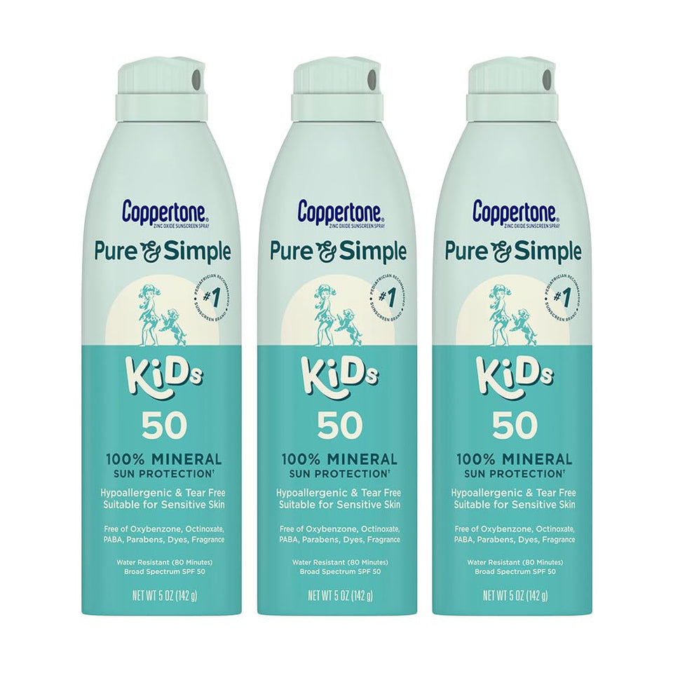 Coppertone front packaging showing SPF 50 and kid-friendly design for confident protection