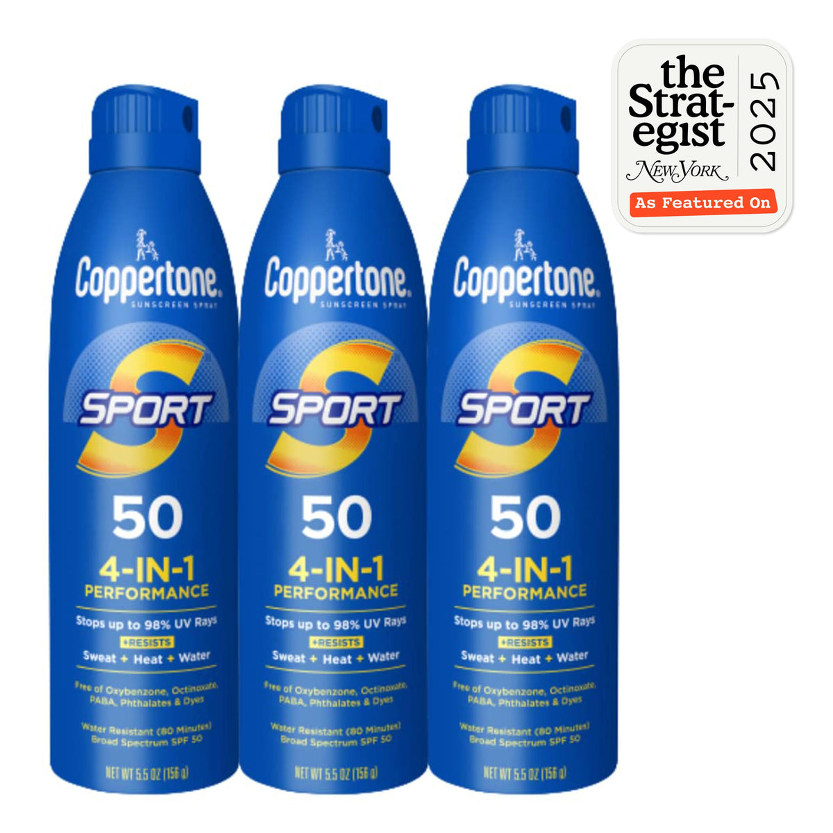 Coppertone Sport continuous sprayer detail for fast even application