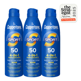 Coppertone Sport continuous sprayer detail for fast even application