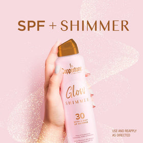Coppertone spray action demonstrating fast application and even coverage