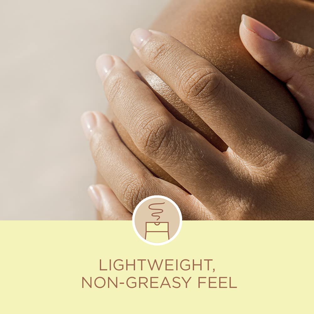 Coppertone water resistant demonstration on wet skin, maintains protection while swimming