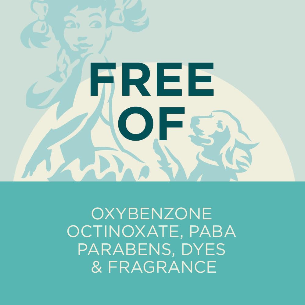 Coppertone zinc oxide mineral texture close-up demonstrating gentle, physical protection