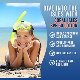 Coral Isles applied on forearm showing even coverage benefit