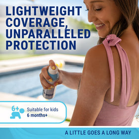 Coral Isles spray action demonstrating easy continuous application benefit