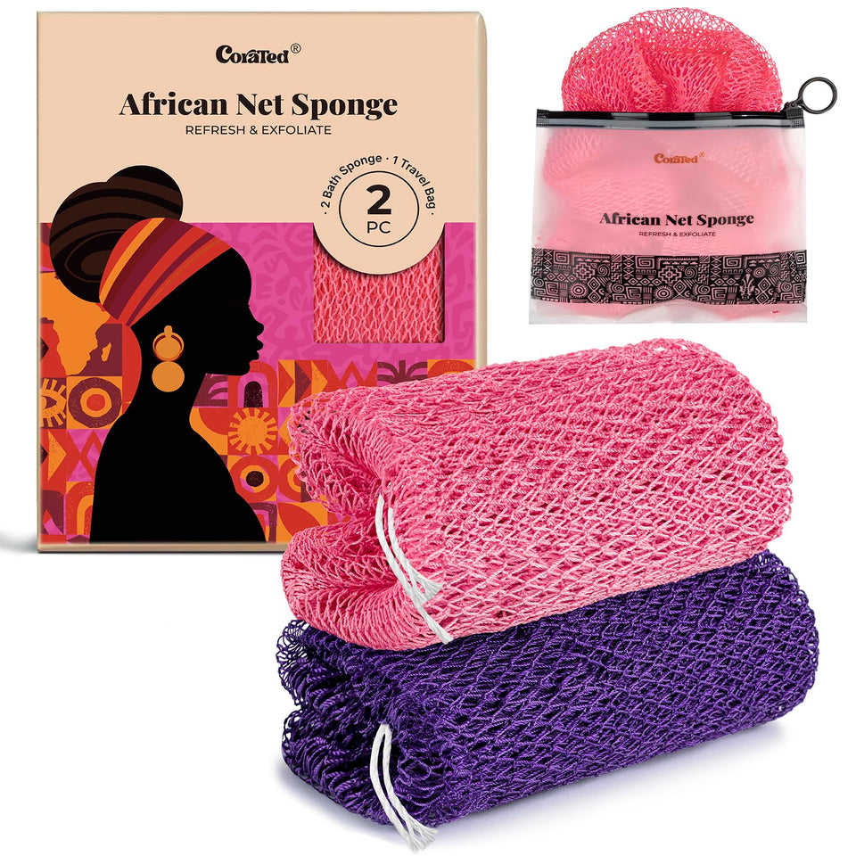 CORATED front packaging showing premium gift-ready box and sponge