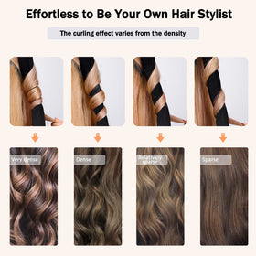 CORATED step-by-step wrapping hair around rod for secure heatless curls