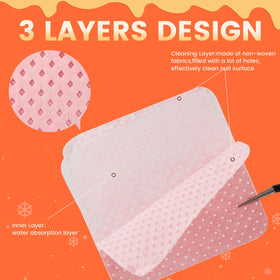 Corconess wipe texture close-up, lint-free fabric for clean removal