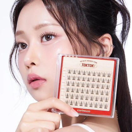 CORINGCO Cherry Coke Light front packaging showcasing ready-to-use lashes and benefits