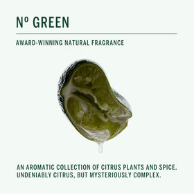 CORPUS Nº Green ingredient label closeup showing plant-based actives for odor control