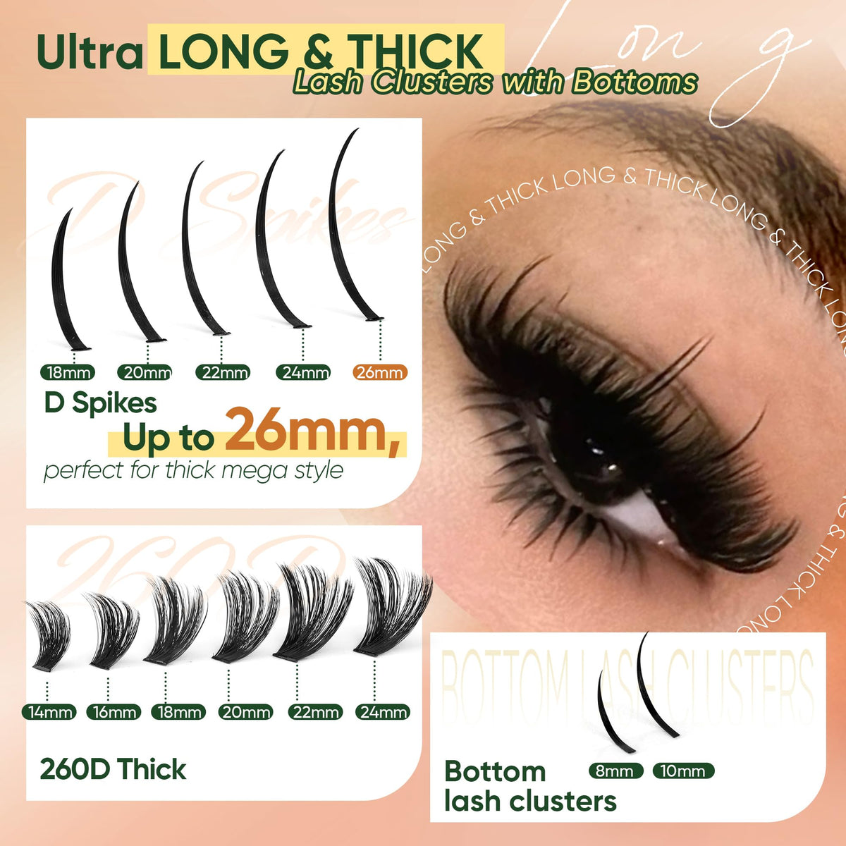 CORUSCATE hand applying a cluster lash demonstrating easy DIY placement
