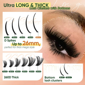 CORUSCATE hand applying a cluster lash demonstrating easy DIY placement