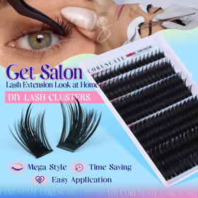 CORUSCATE doll-eye finish on model showcasing centered long spikes