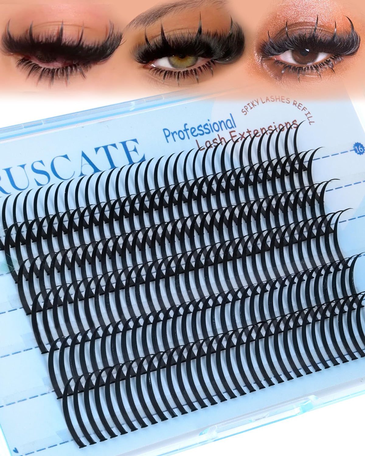 CORUSCATE front packaging showing lash clusters and benefits