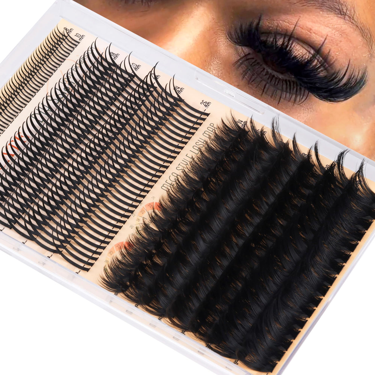 CORUSCATE front tray showing mixed spike and volume clusters for versatile looks