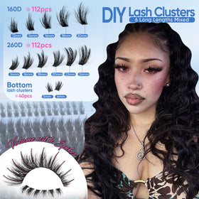 CORUSCATE length comparison 12mm to 22mm showing gradient options for custom cat-eye
