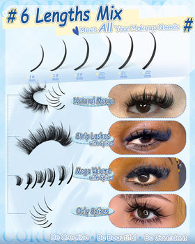 CORUSCATE side-by-side lengths 16mm to 22mm for customizable volume