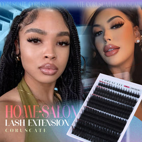 CORUSCATE storage case with aftercare tools preserving lash shape