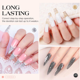 COSCELIA upgraded nail drill with six bits and sanding bands for efficient shaping and removal